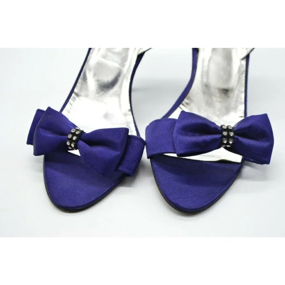 Eric Rutberg for Walter Chase Navy Blue Satin Rhin